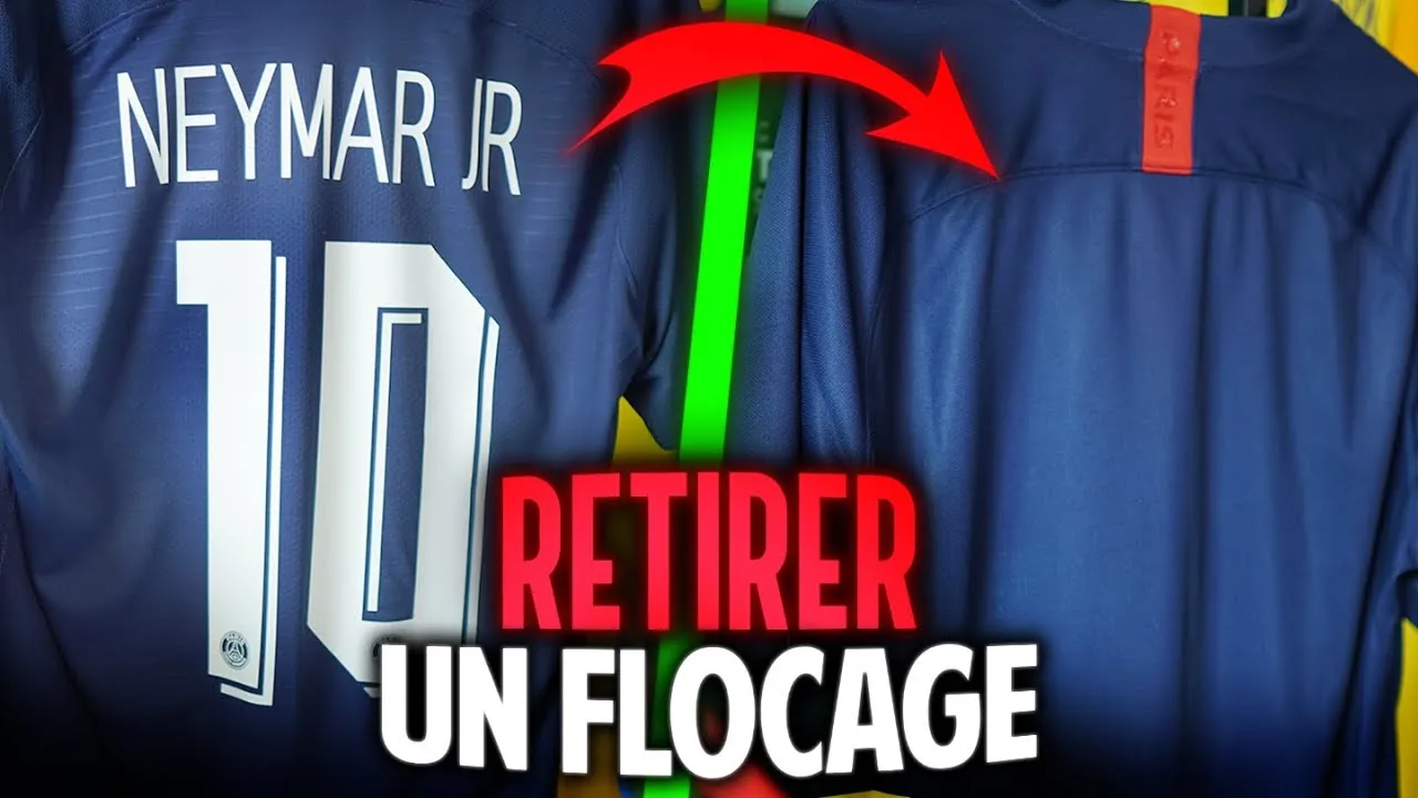 Image de la vidéo « COMMENT DÉFLOQUER UN MAILLOT ?! 🧼 (Tuto enlever flocage) » de Quentin FM - Shorts
