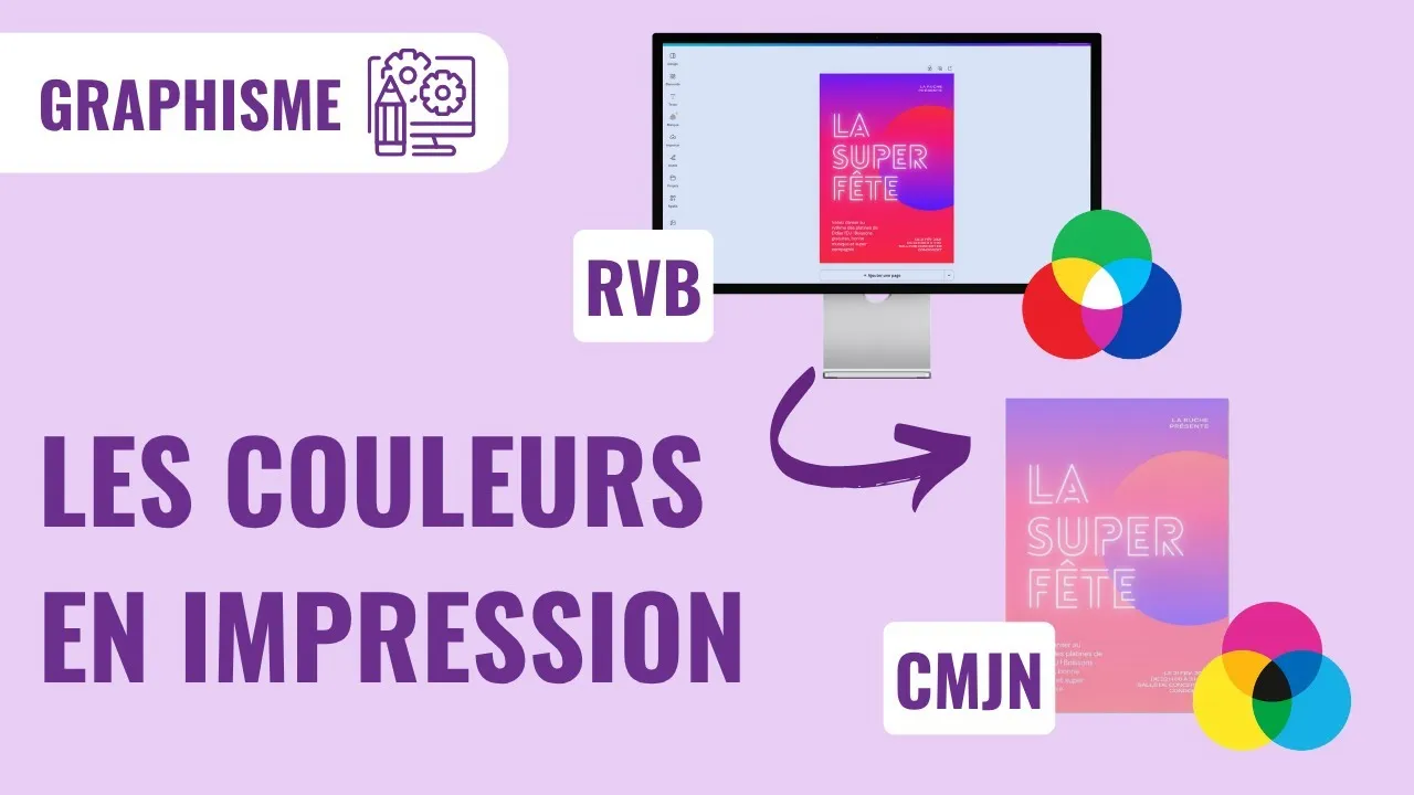 Image de la vidéo « COULEURS : Comprendre RVB, CMJN, Pantone et profils ICC pour l’impression » de Imprimerie À Réaction