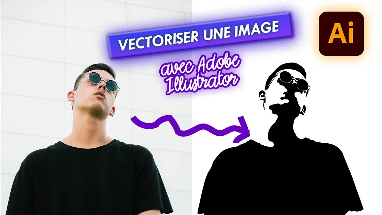 Image de la vidéo « Comment Vectoriser une Image sur Illustrator en 3 Min ? (Tuto Facile pour Débutant) » de Sin Opacity